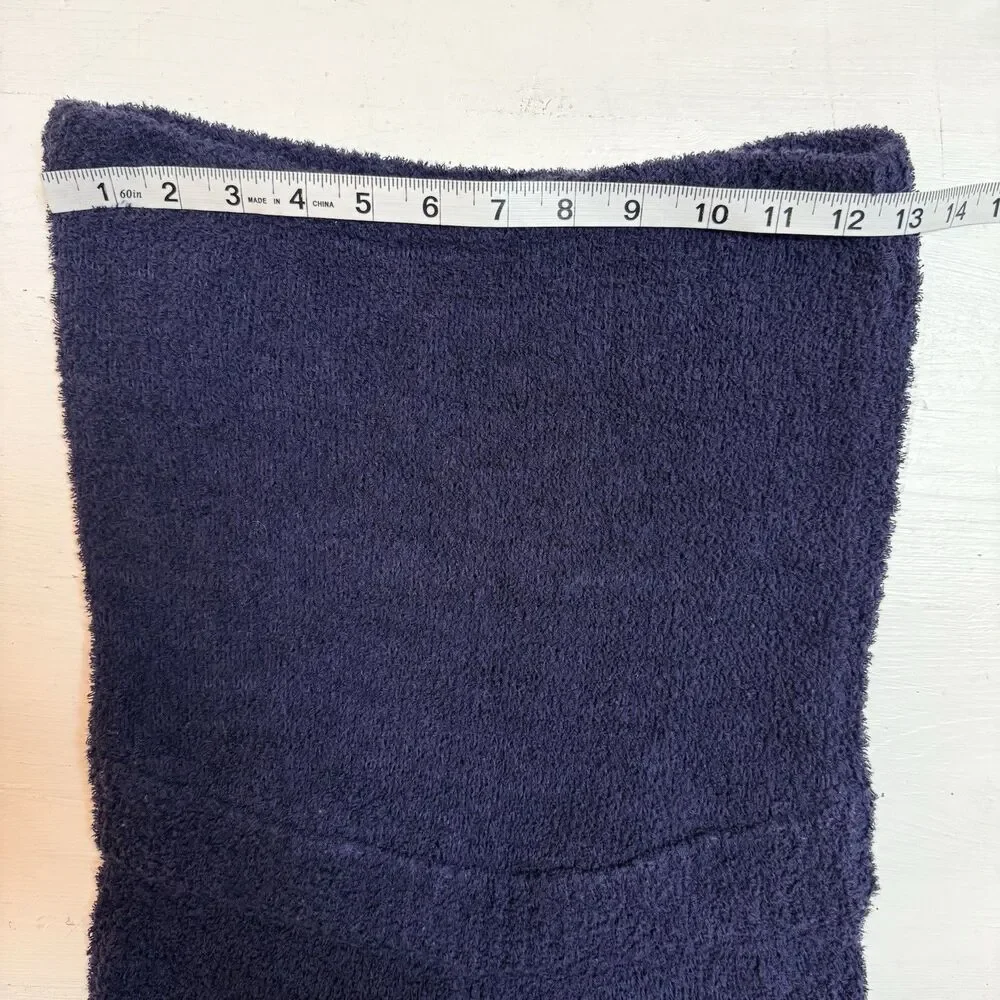 Free People Beach Claire One Piece Jumpsuit Navy Blue Terry Cloth Towel Size XS